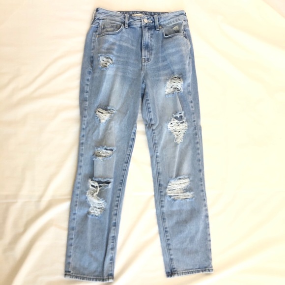Pacsun light wash Distressed Mom Jeans - Picture 5 of 12